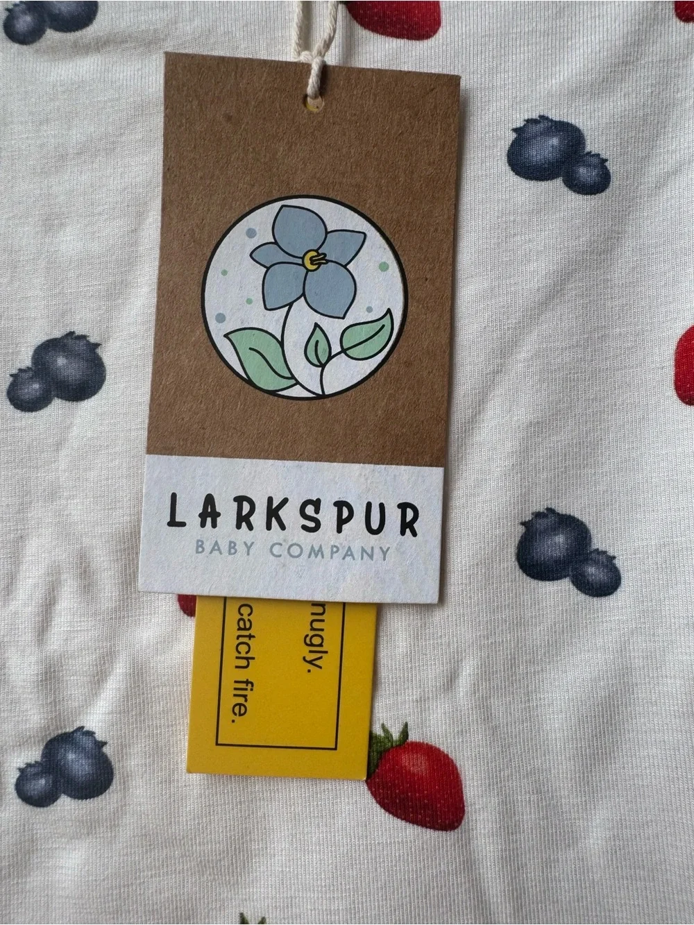 🍓 Larkspur Baby Co. Bamboo Short Sleeve PJs Set 